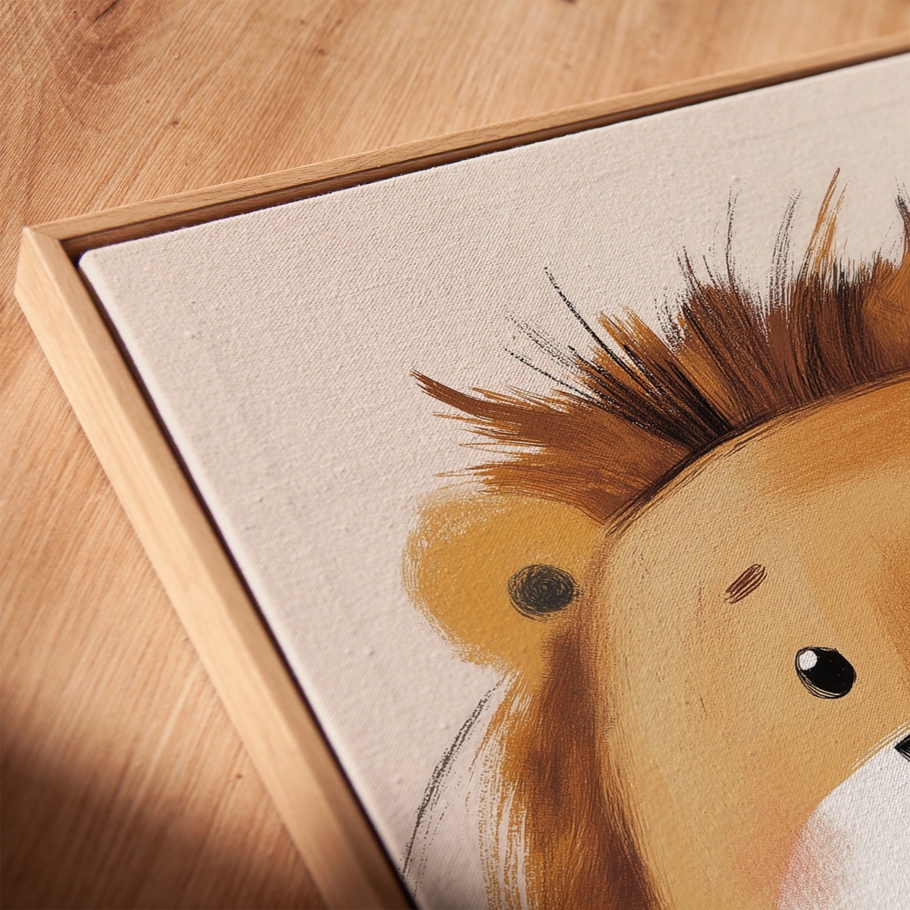 Lion Jungle Nursery Canvas Print