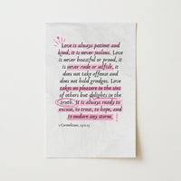 1 Corinthians 13 Wall Art – Bible Verse Print