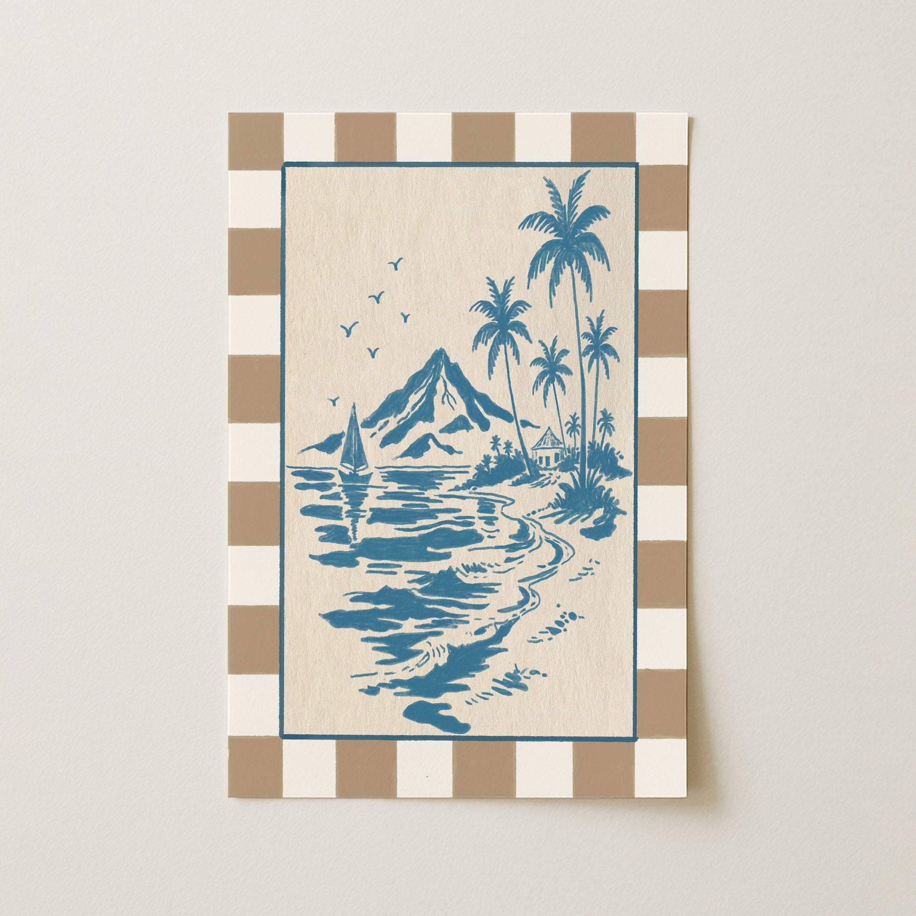 Coastal Beach Landscape Print