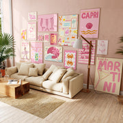 Pink Coastal Wall Art Bundle – 130+ Printable Designs