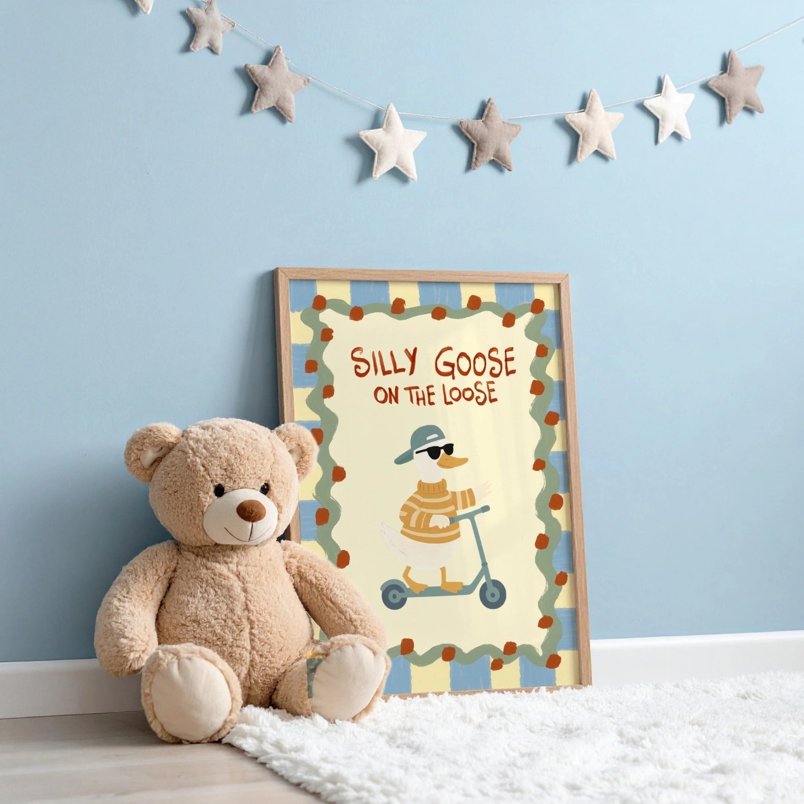 Silly Goose Nursery Print