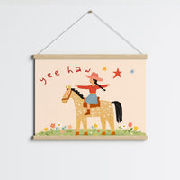 Cowgirl Nursery Print