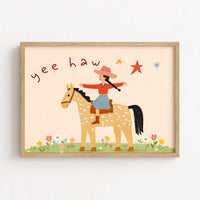 Cowgirl Nursery Print