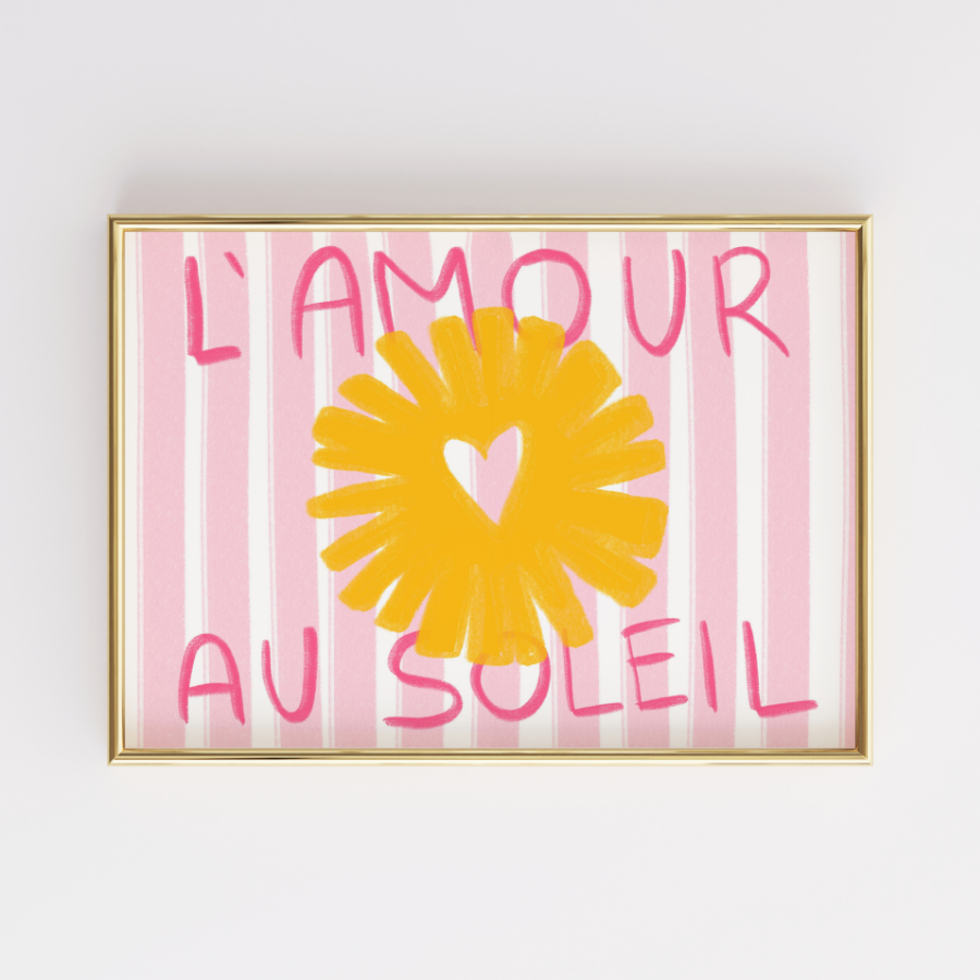 L’Amour au Soleil – French Summer Wall Art