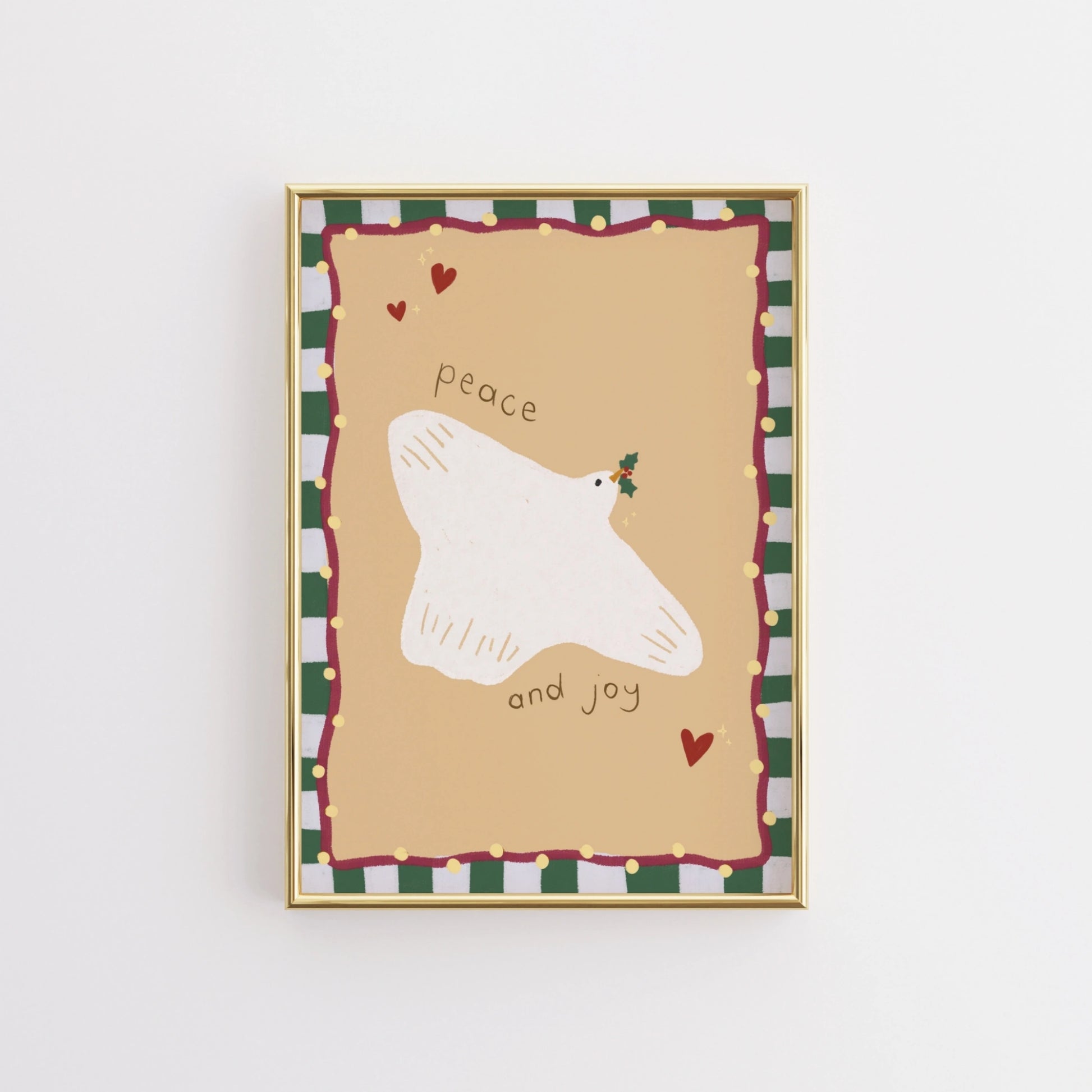 Dove Illustration Holiday Print