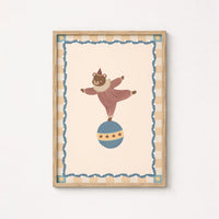 Circus Bear Nursery Wall Art