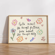 Faith Makes All Things Possible – Christian Wall Art