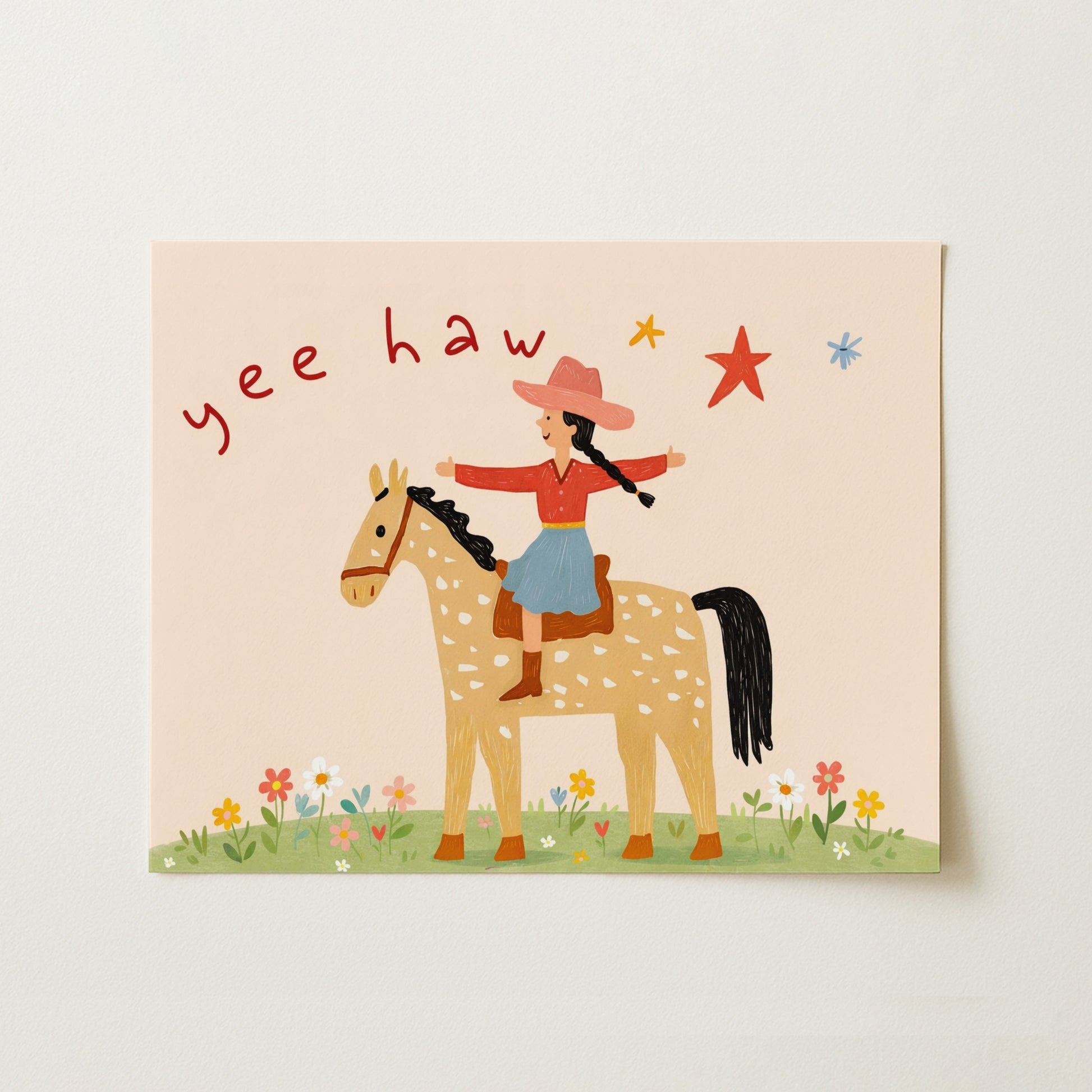 Cowgirl Nursery Print
