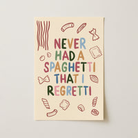 Funny Pasta Quote Print