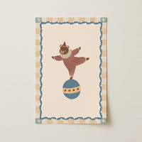 Circus Bear Nursery Wall Art