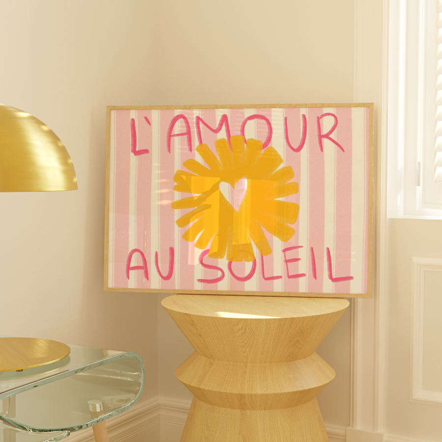 L’Amour au Soleil – French Summer Wall Art