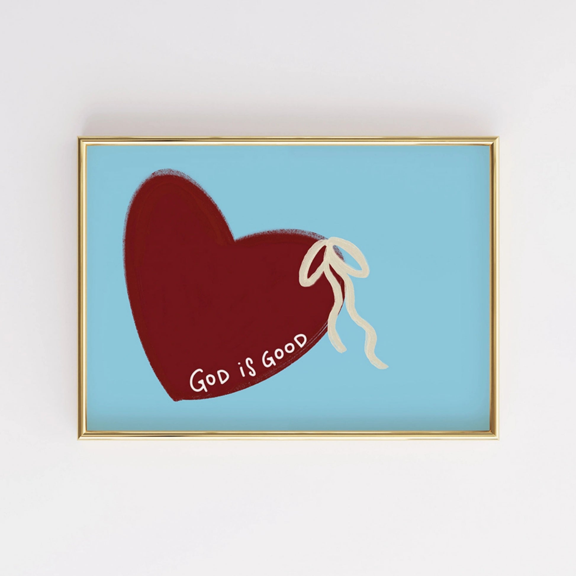 Dieu est bon - Art mural chrétien