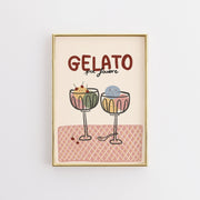 Ice Cream Illustration Decor – Kitchen Wall Art