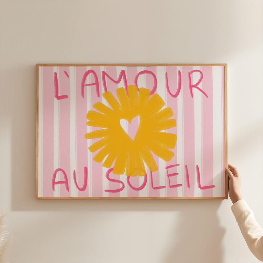 L’Amour au Soleil – French Summer Wall Art