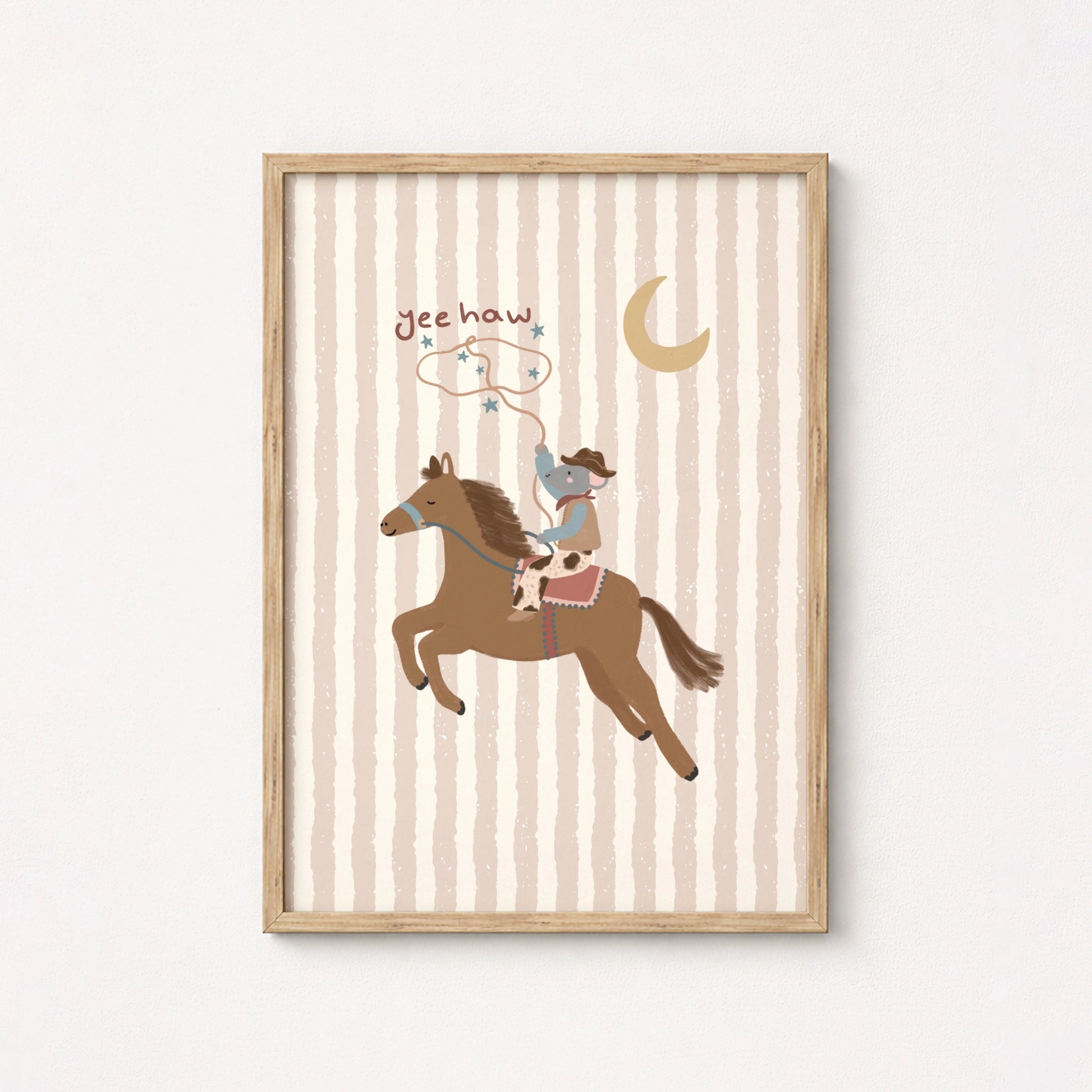 Yee Haw Cowboy Poster