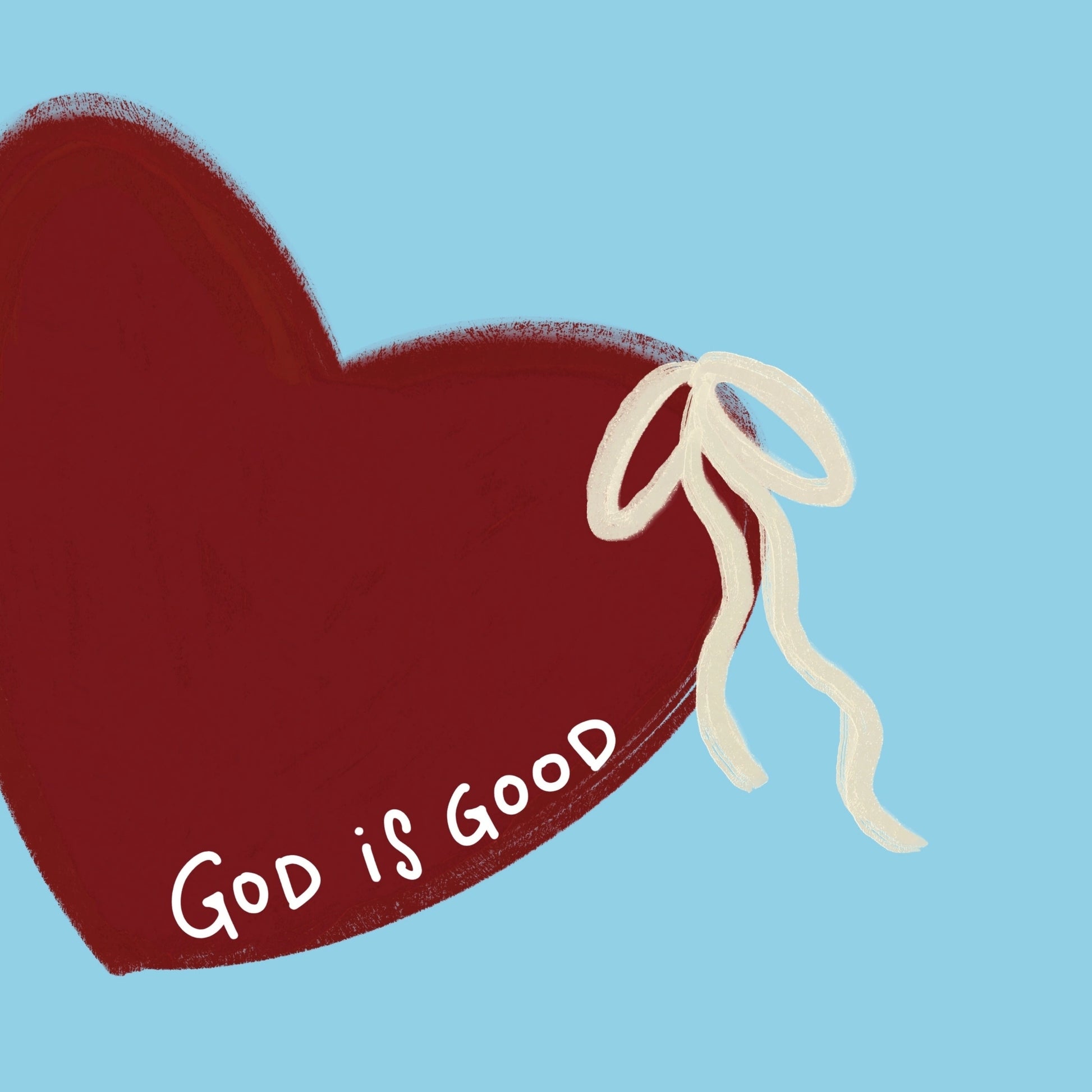 Dieu est bon - Art mural chrétien
