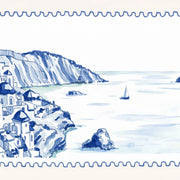 Mediterranean Coastal Village – Arte de pared costero