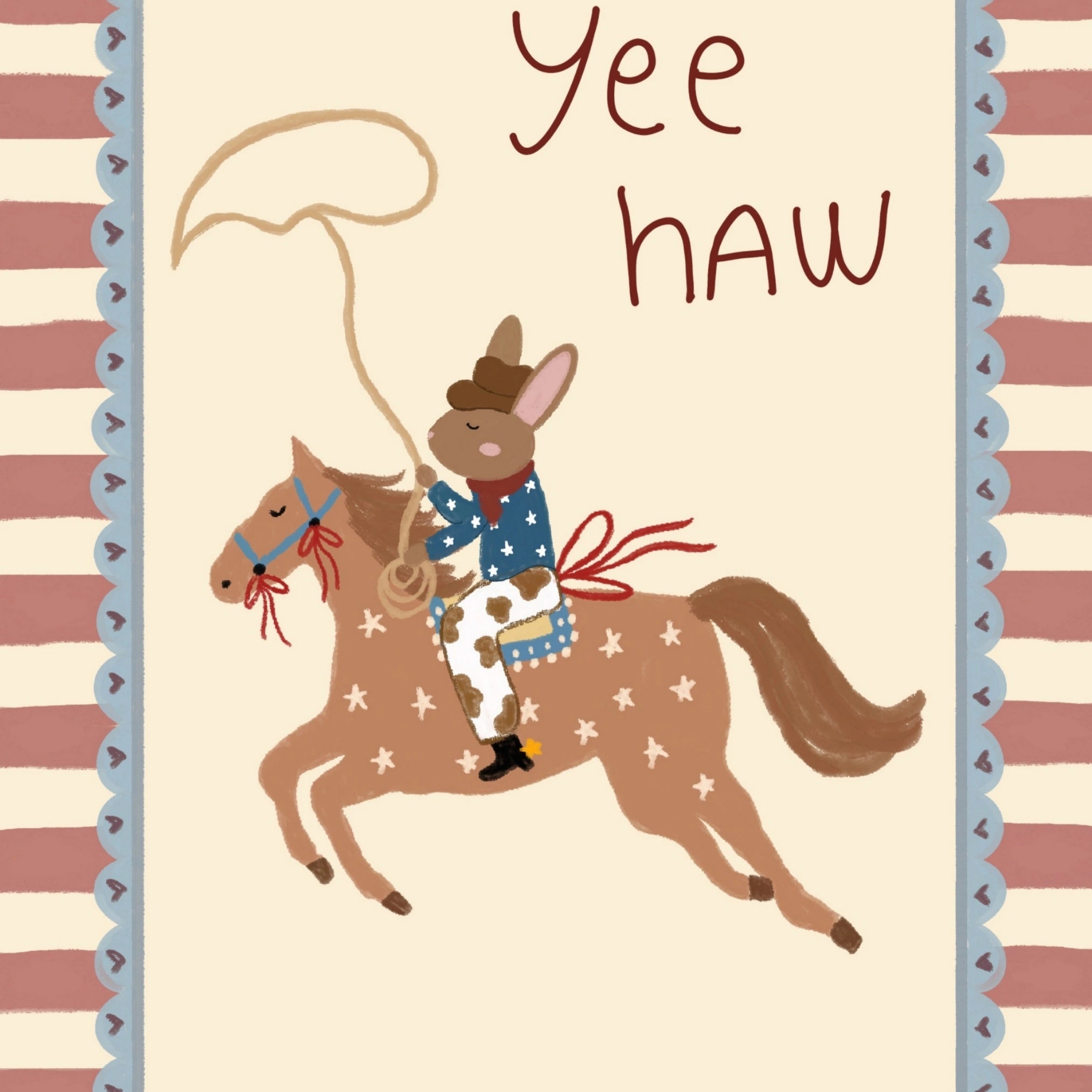 Stampa Cowboy Yee Haw per cameretta
