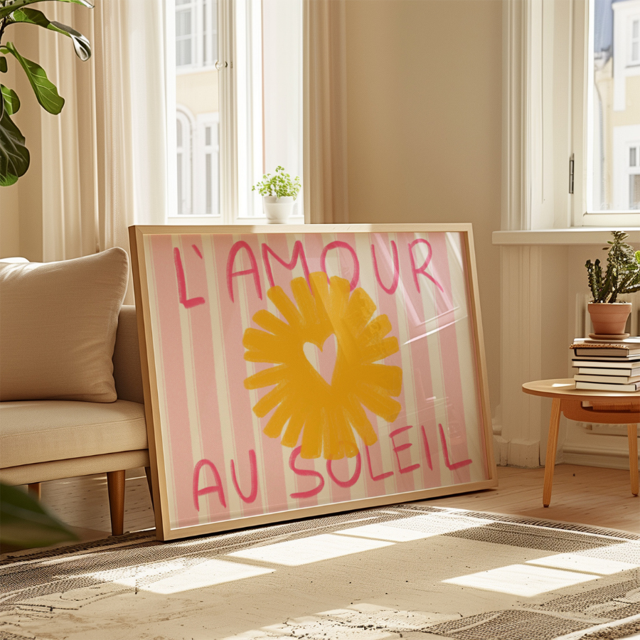 L’Amour au Soleil – French Summer Wall Art