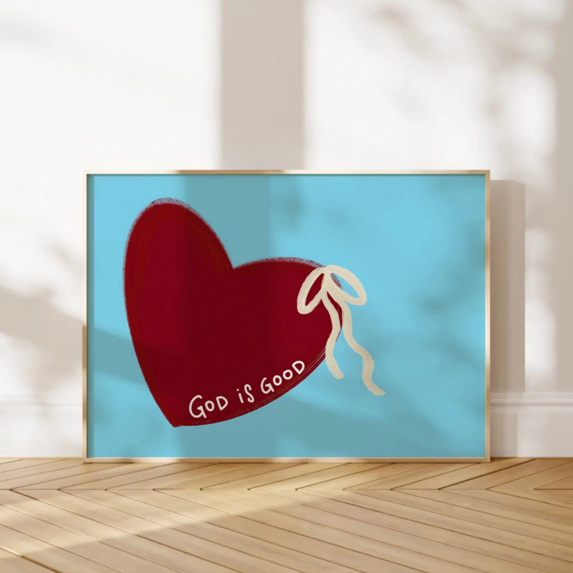 Dieu est bon - Art mural chrétien