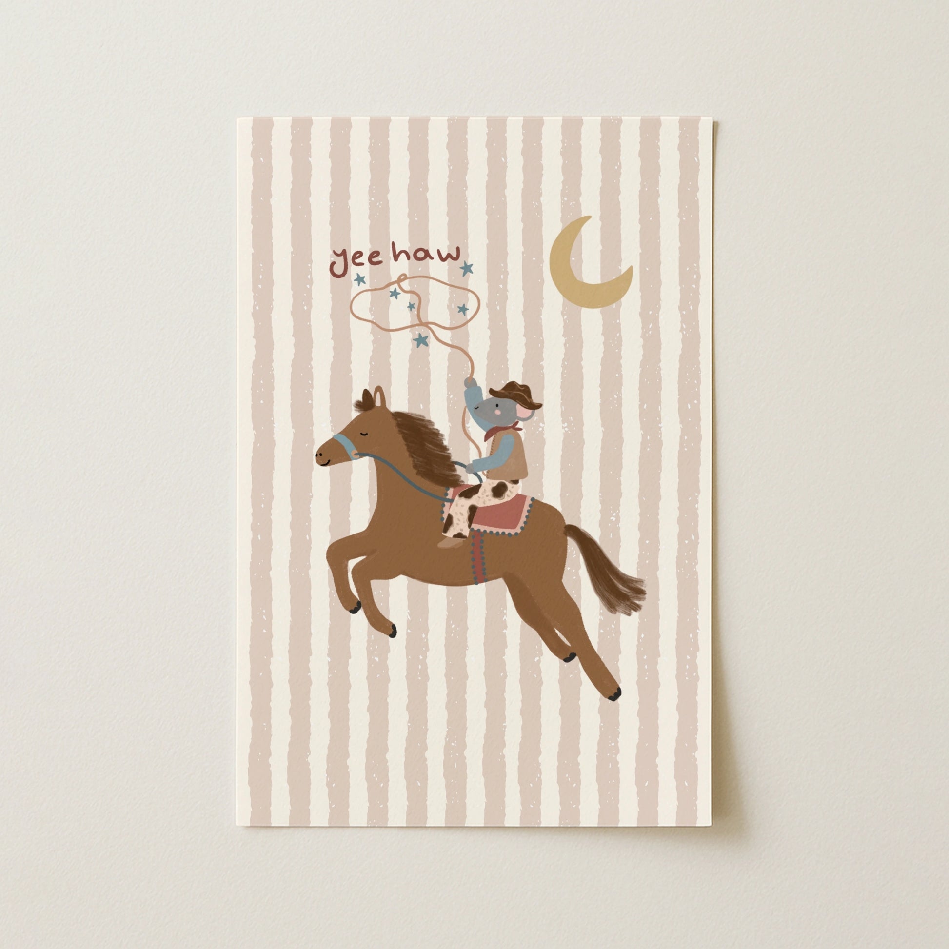 Yee Haw Cowboy Poster