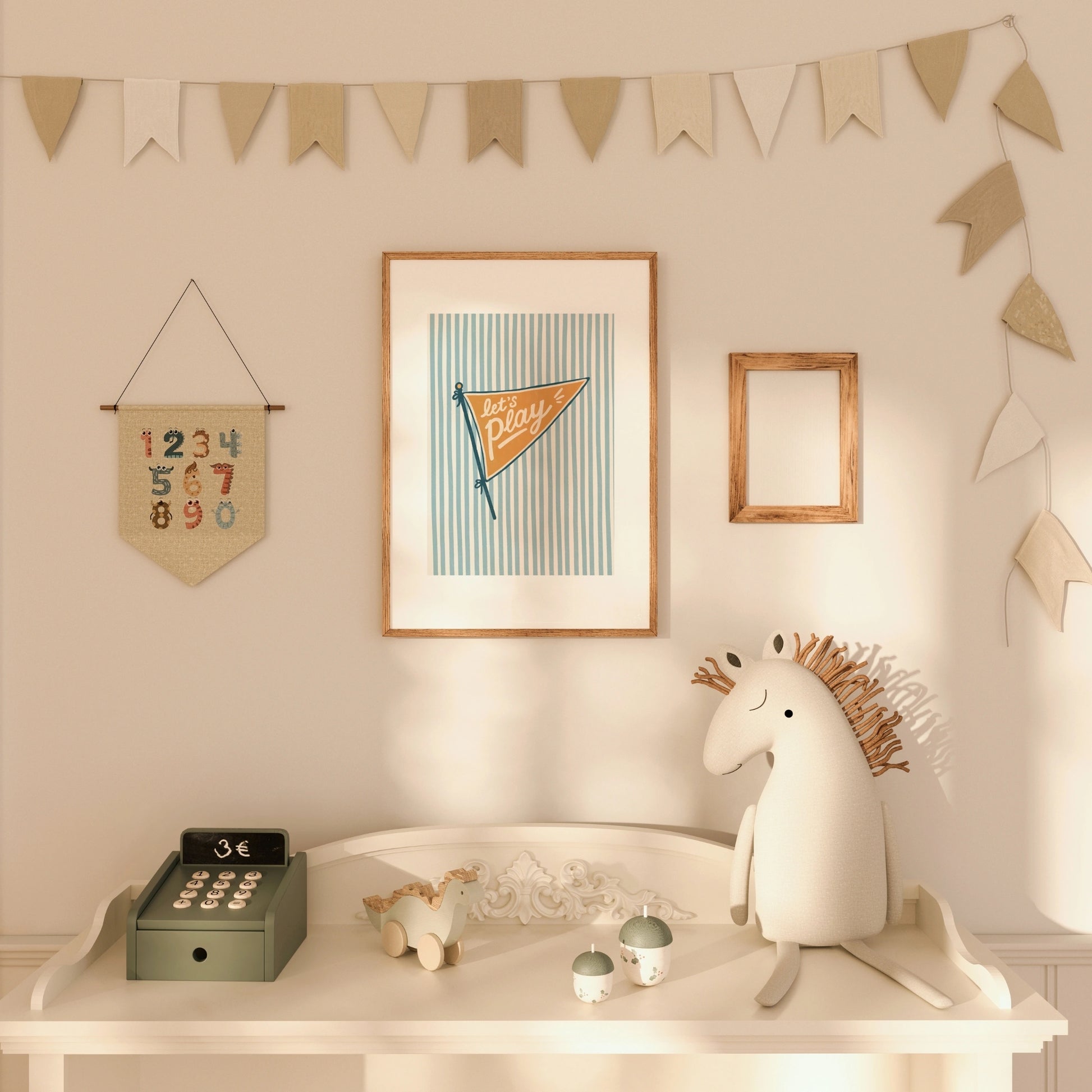 Kids Room Pennant Poster