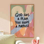 God Has a Plan – Christian Wall Art