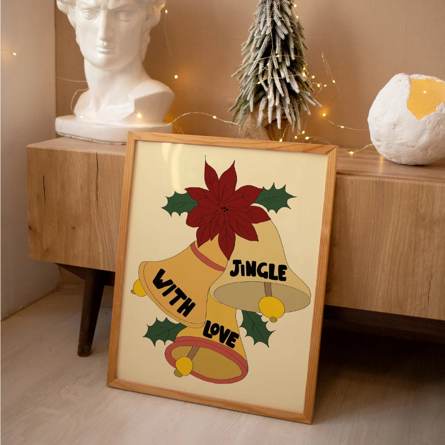 Jingle With Love – Christmas Bell Wall Art