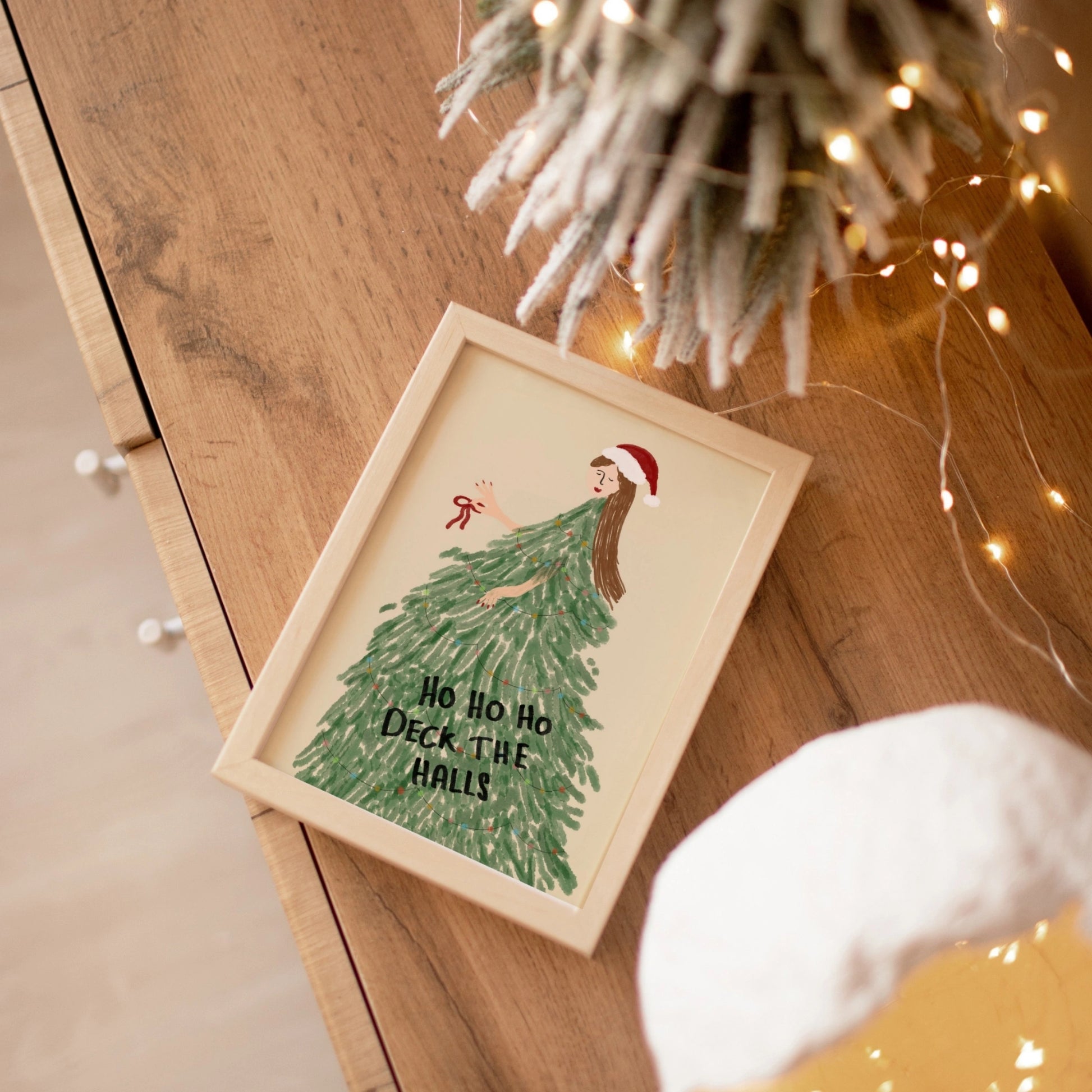 Holiday Tree Dress Christmas Wall Art