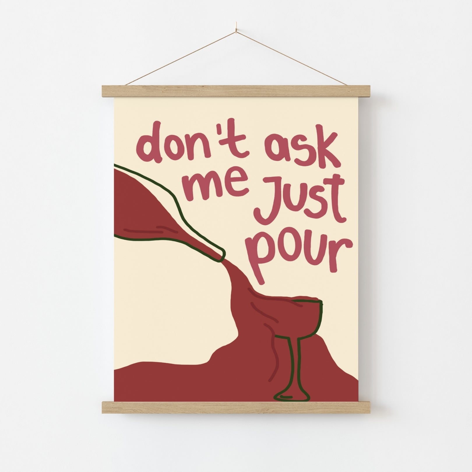 Póster Adorable de Vino