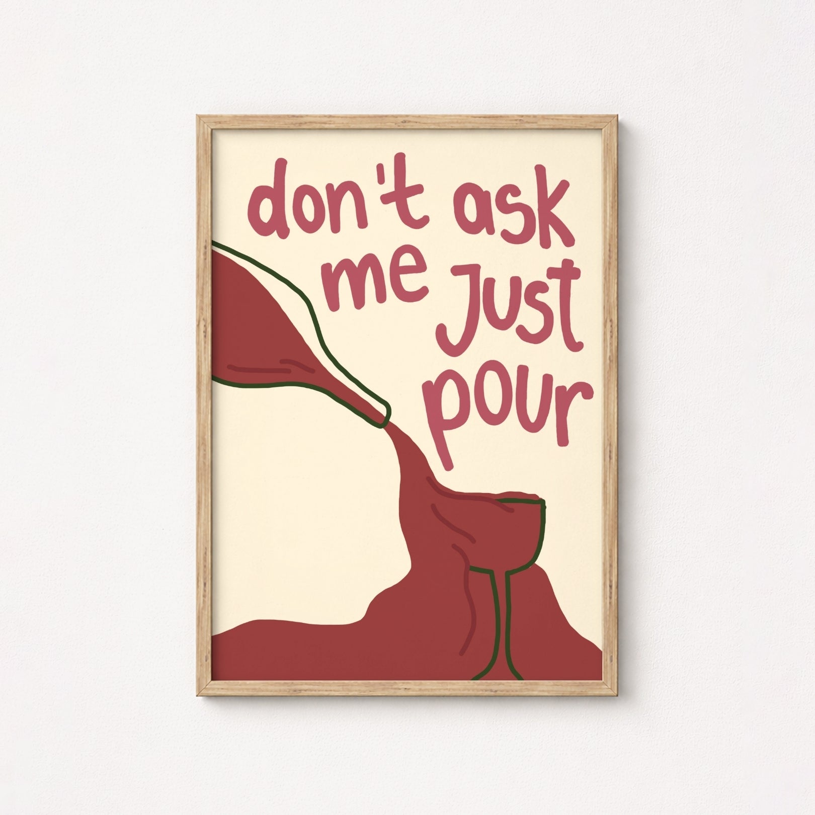 Póster Adorable de Vino