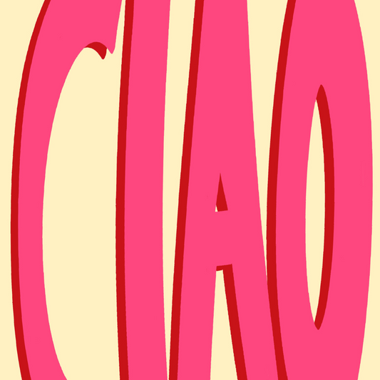 Ciao Wall Art – Bold Italian Poster