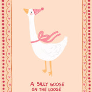 Pink Silly Goose – Nursery & Kids Wall Art
