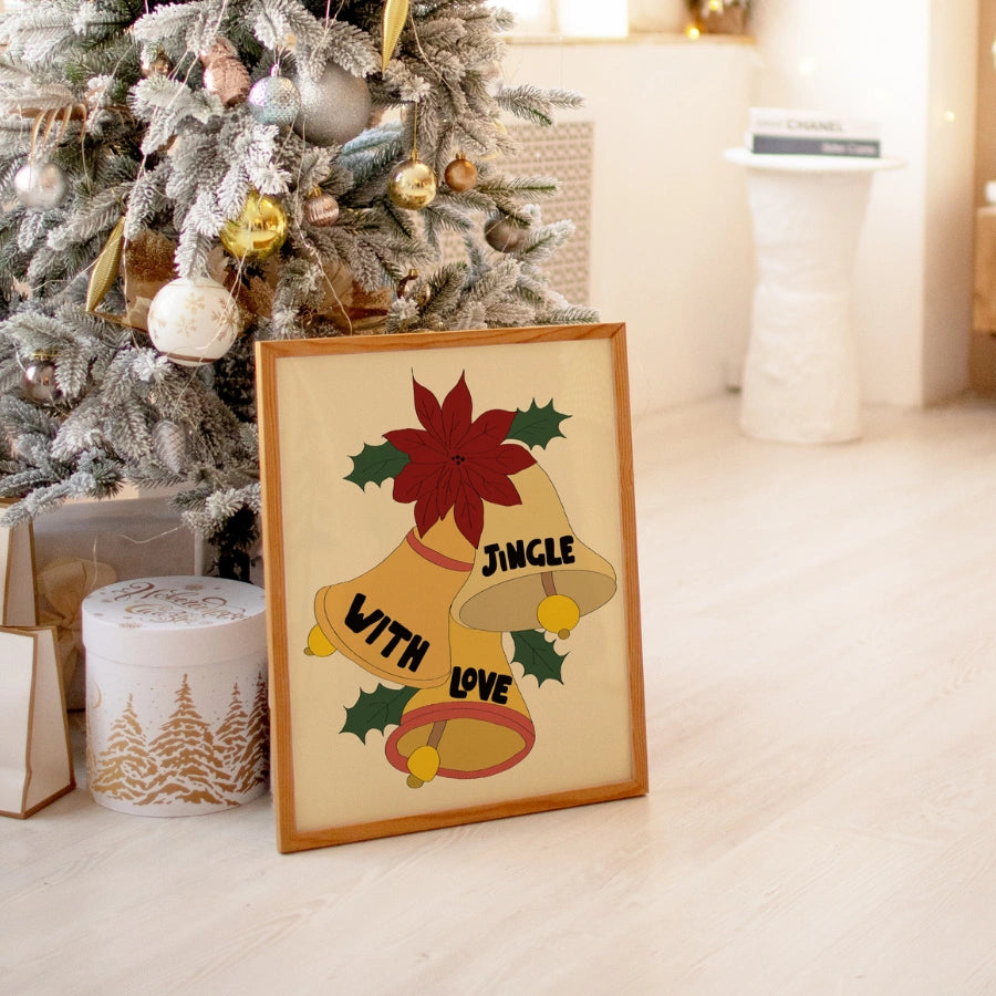Jingle With Love – Christmas Bell Wall Art