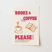 Books & Coffee – Bookish wall art