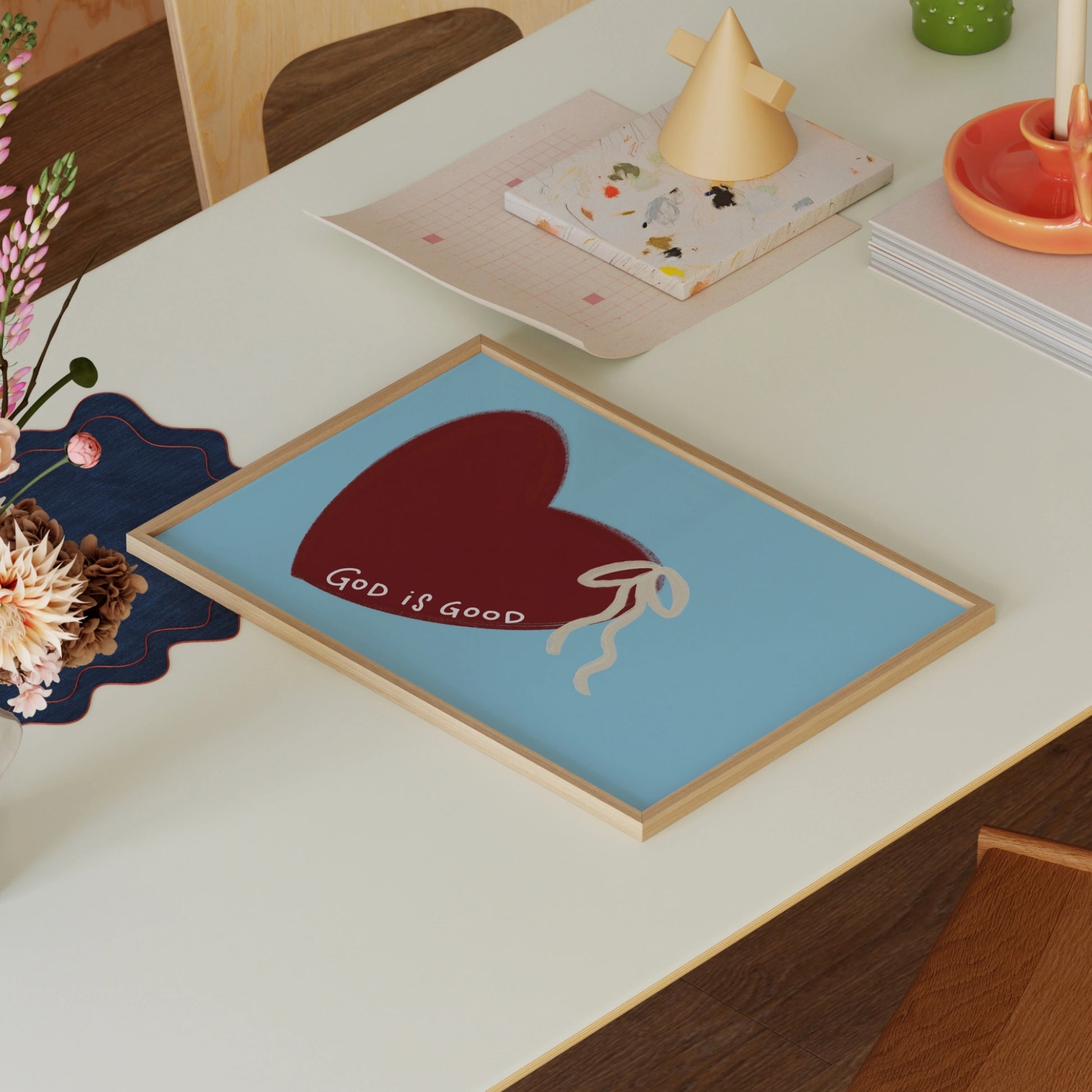 Dieu est bon - Art mural chrétien