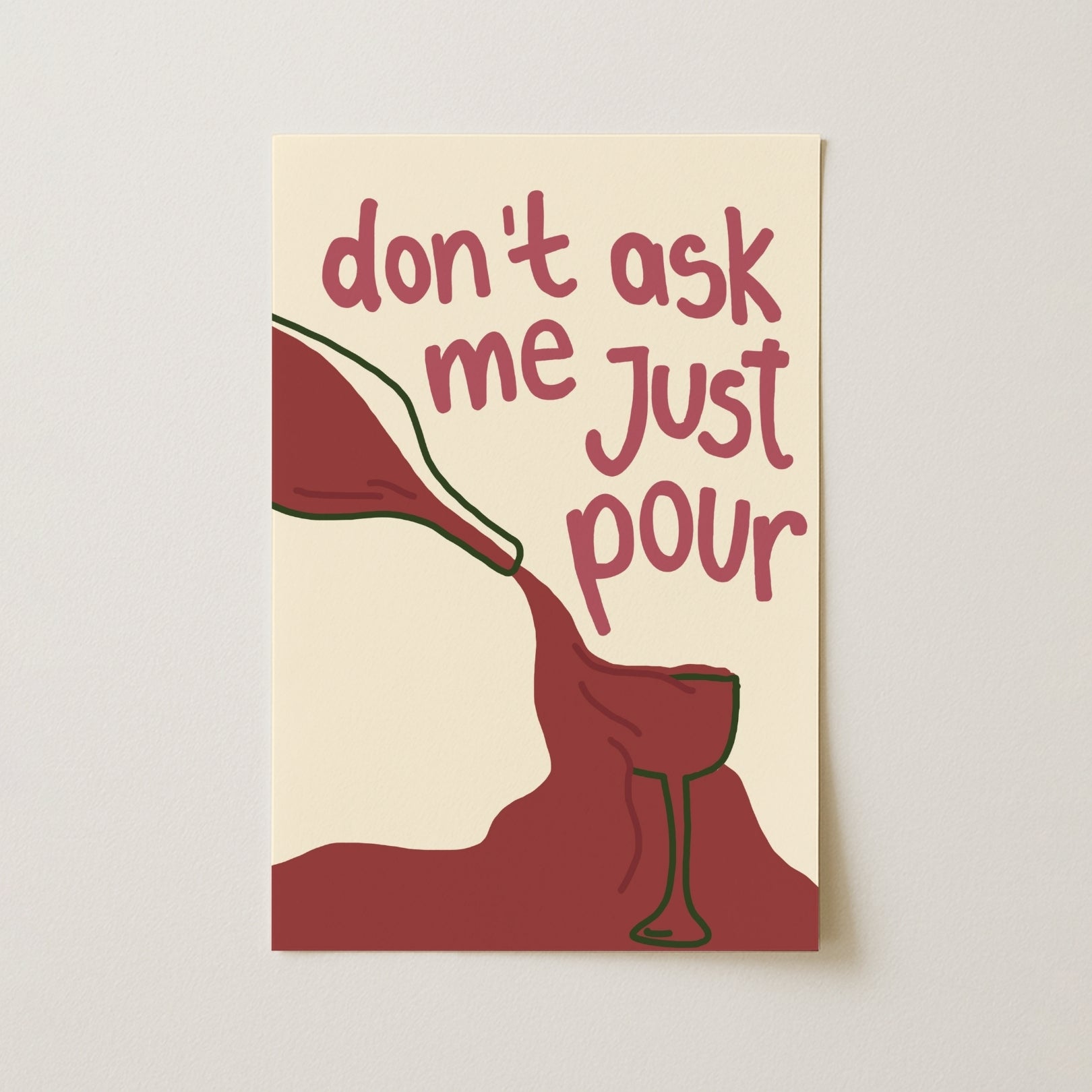 Póster Adorable de Vino