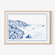 Mediterranean Coastal Village – Arte de pared costero