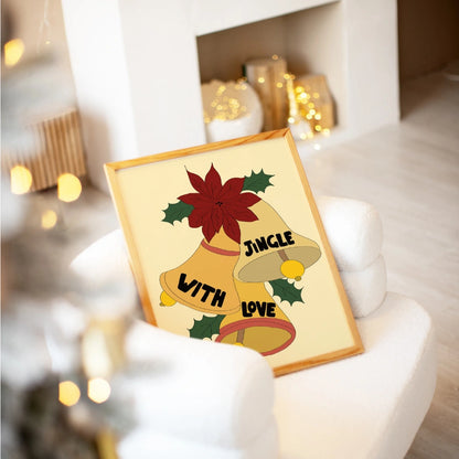 Jingle With Love – Christmas Bell Wall Art