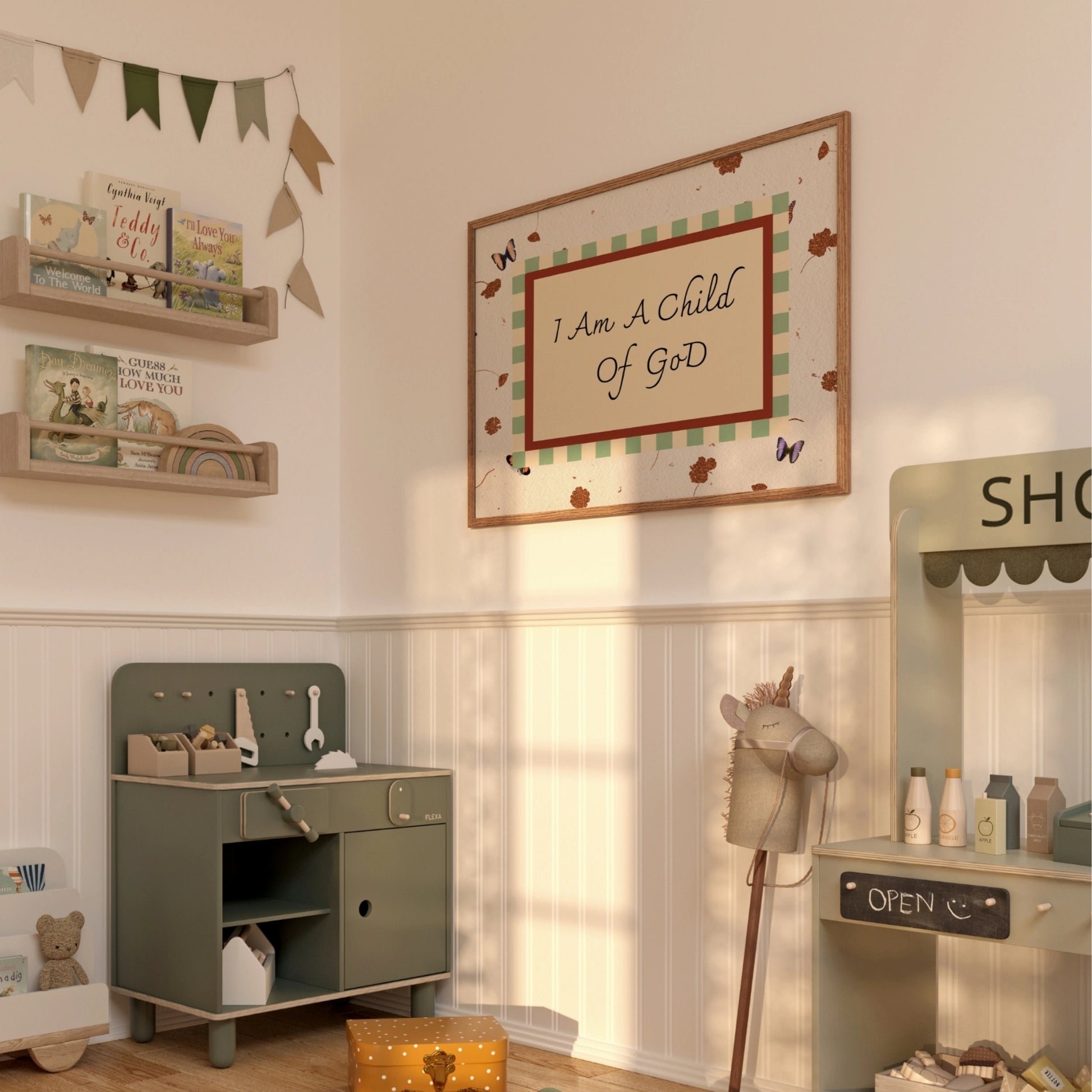 I Am a Child of God Nursery Wall Art