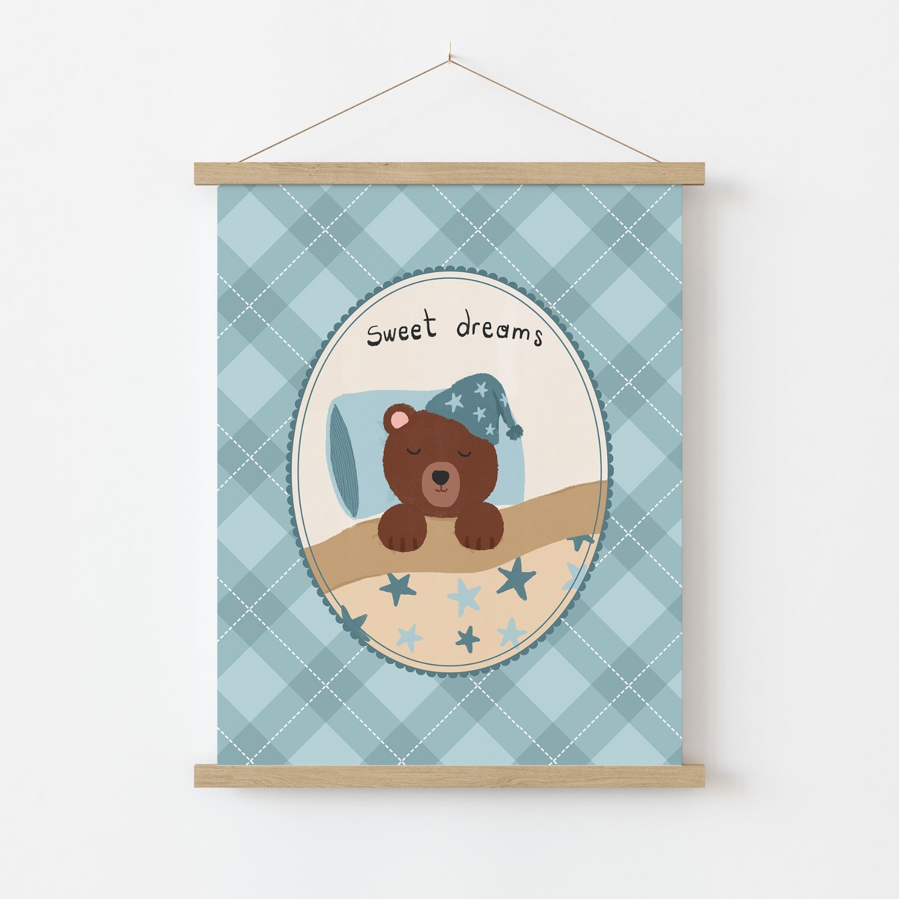 Stampa per cameretta dei bambini "Sweet Dreams Bear"