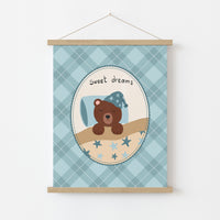 Stampa per cameretta dei bambini "Sweet Dreams Bear"