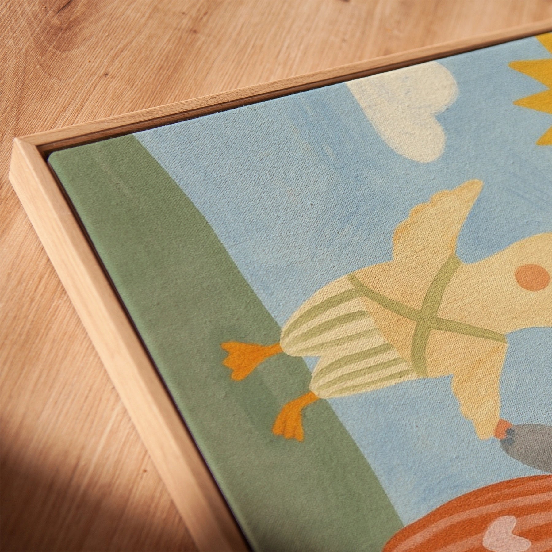 Elephant Duck and Mouse Nursery Canvas Print