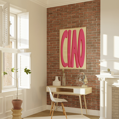 Ciao Wall Art – Bold Italian Poster
