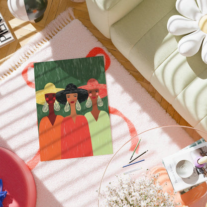 Sisterhood Wall Art – Bold Female Portrait Trio Print