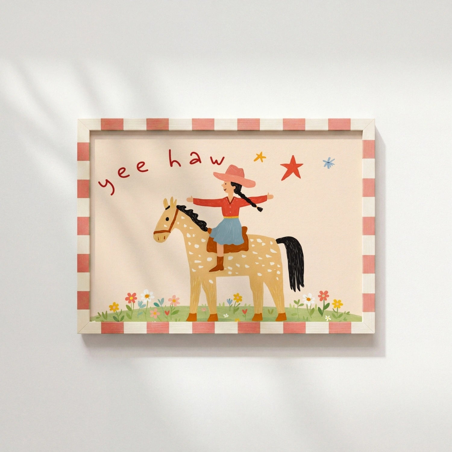 Cowgirl Nursery Print, Girls Room Decor