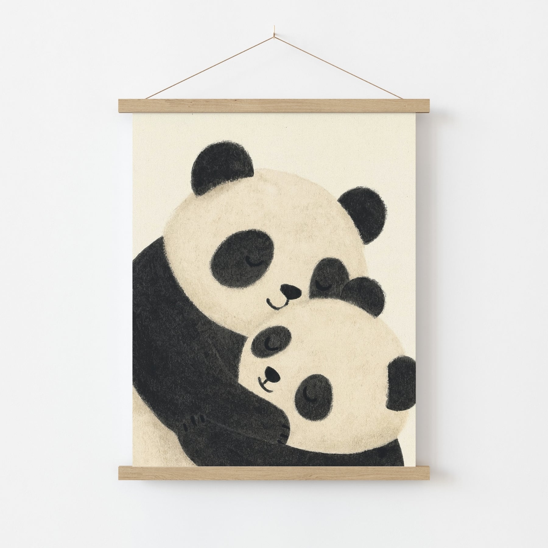 Stampa per cameretta dei panda