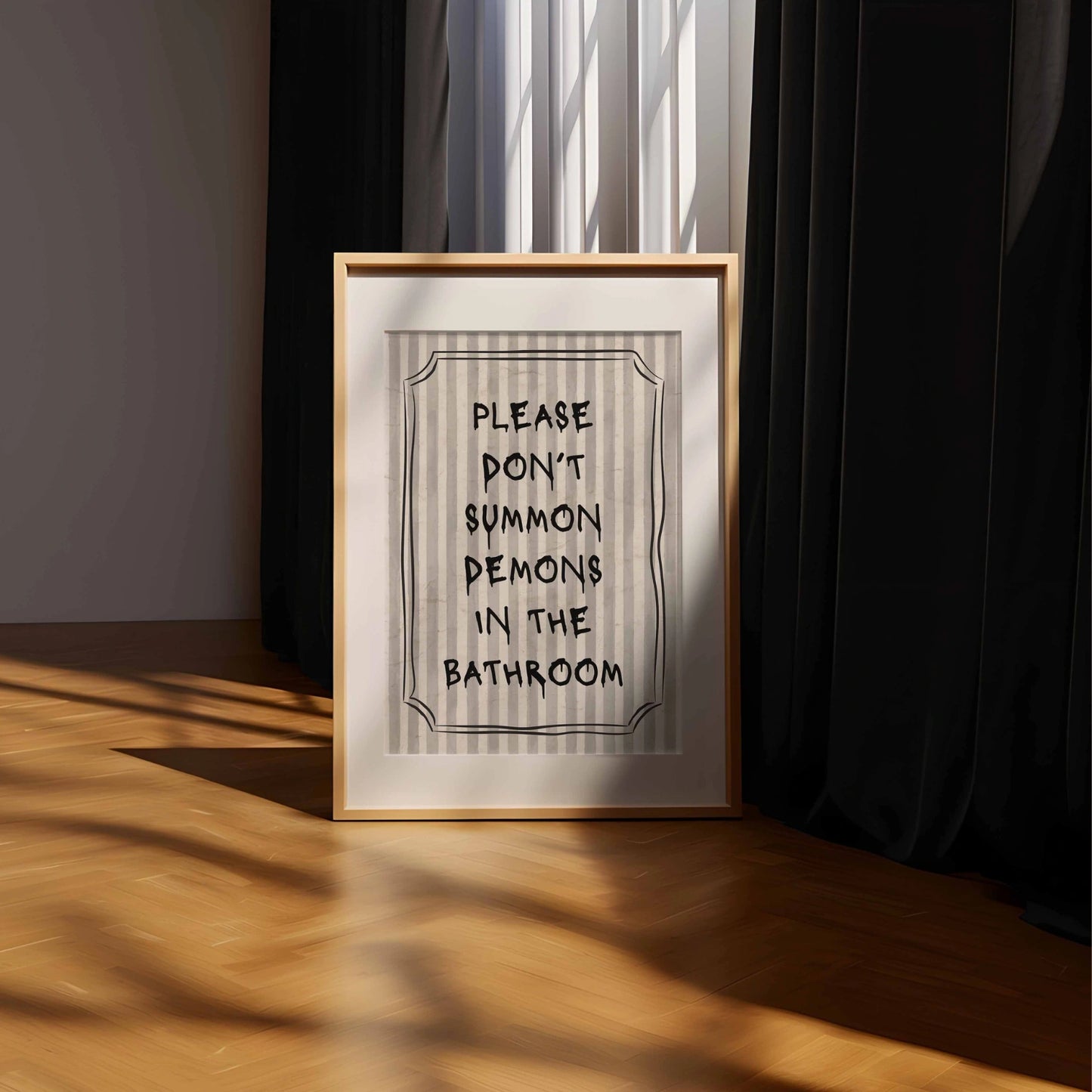 Funny Halloween Bathroom Print