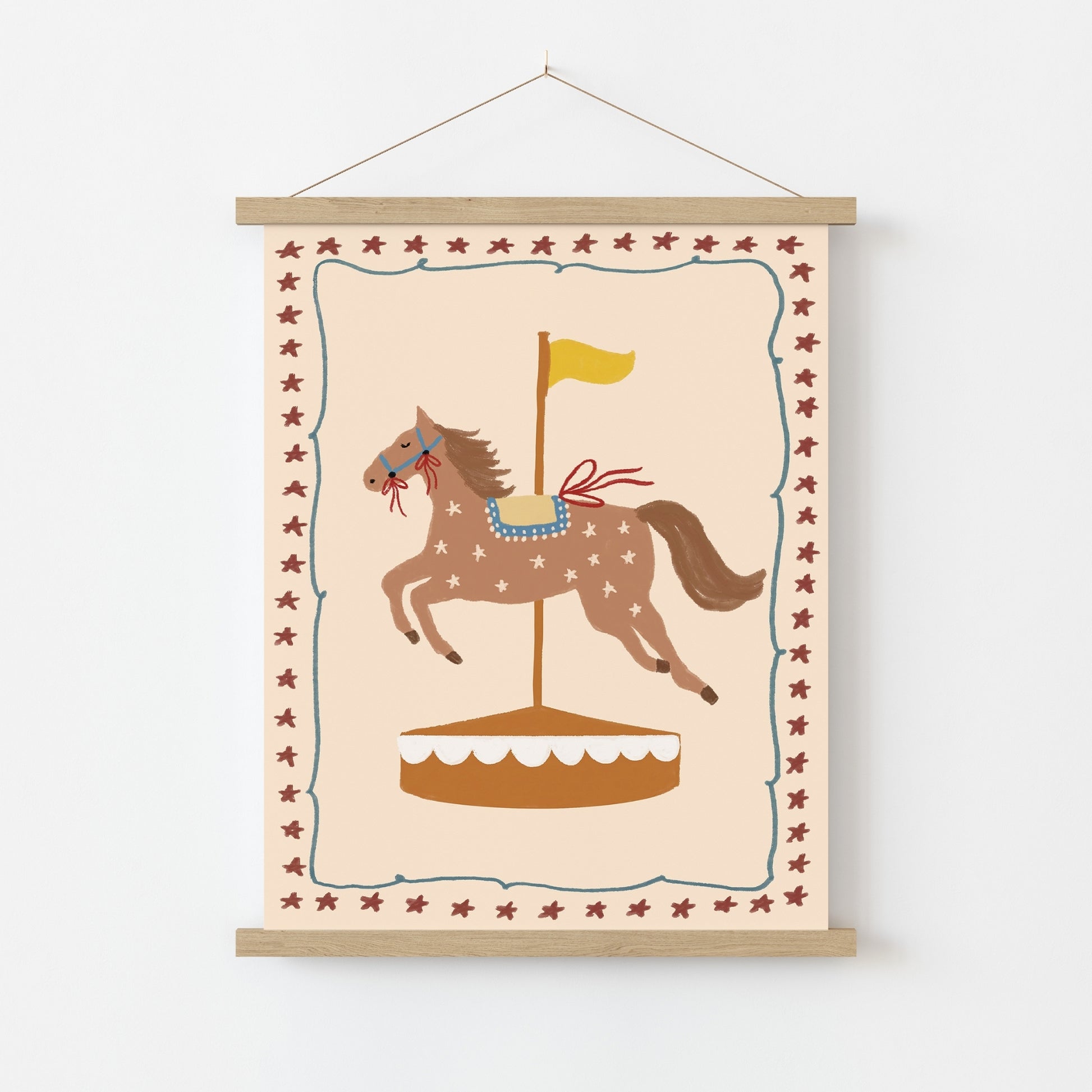 Póster Ilustrado Carrusel Tierno