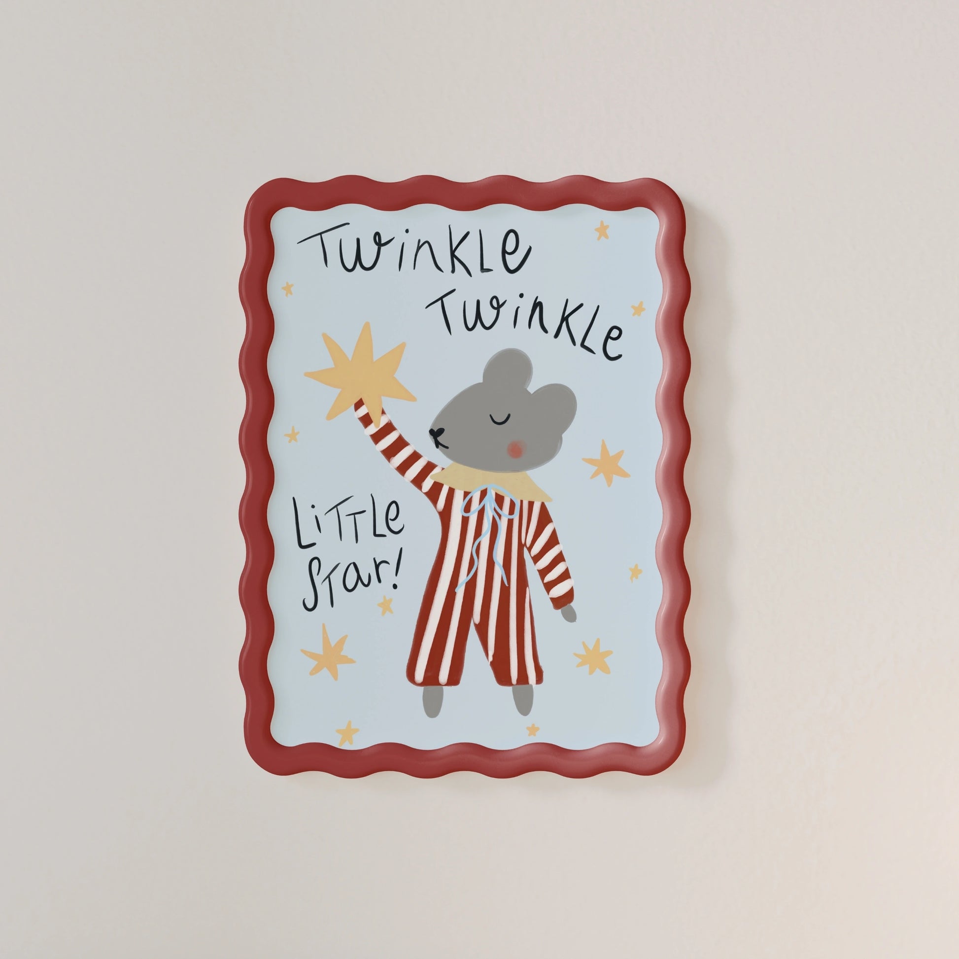 Twinkle Twinkle Little Star Nursery Print, Vintage Nursery Decor